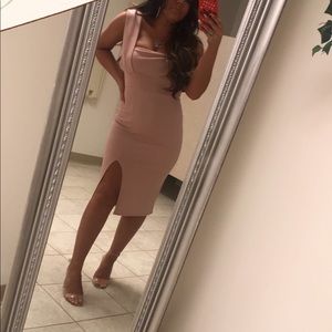 Pretty little thing dusty pink dress size 6